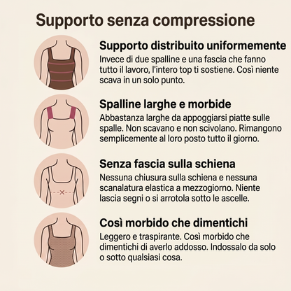 Maglietta con reggiseno integrato